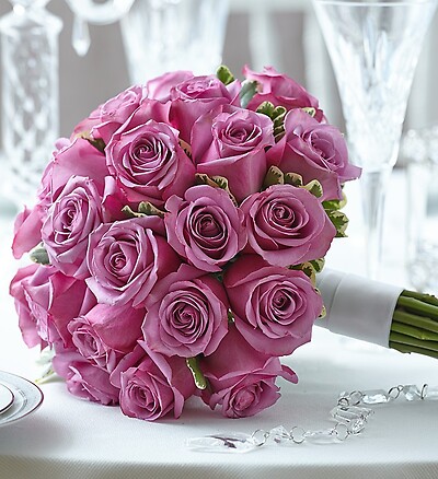 Purple Elegance Rose Bouquet