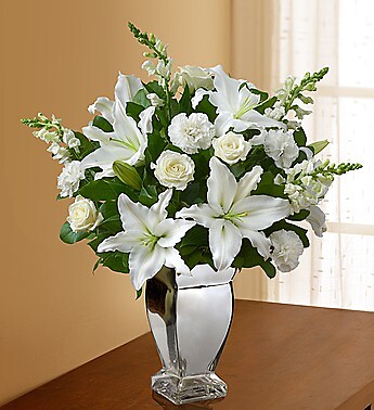 Expression of Sympathy White Arrangement